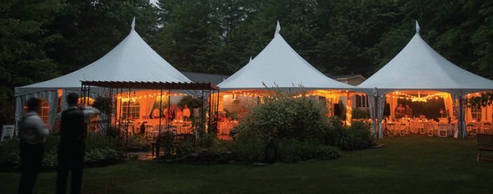 Frame Tent at Dusk