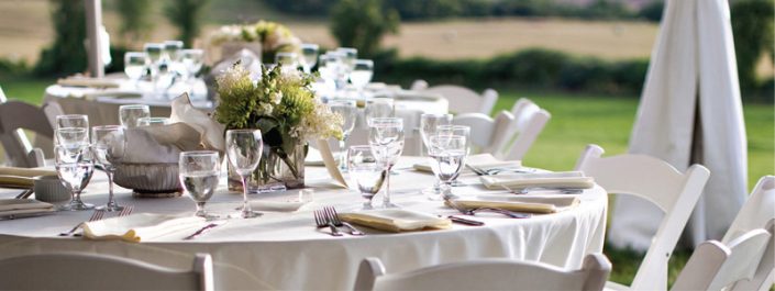 Wedding Table with water glasses