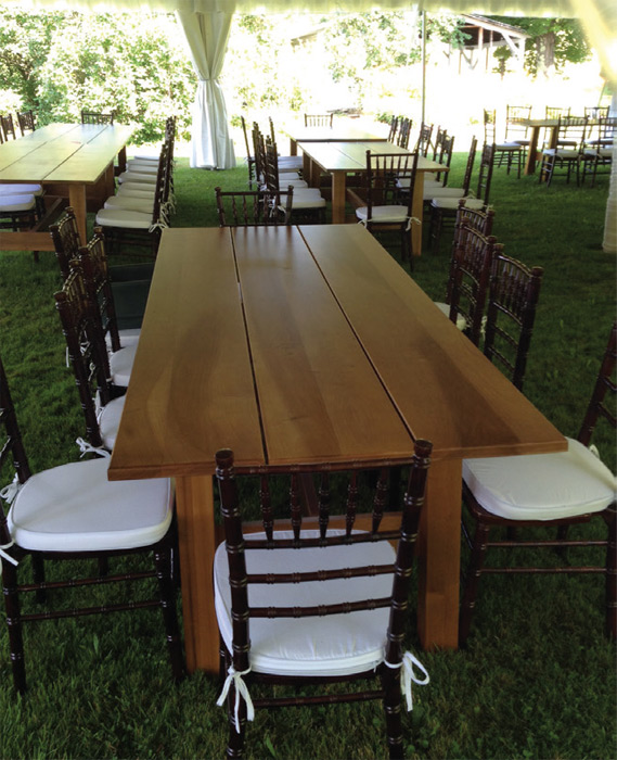 Wooden Table with Mahogany Chairs