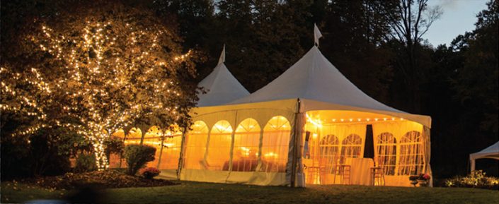 Frame Tent with Strand Light Tree