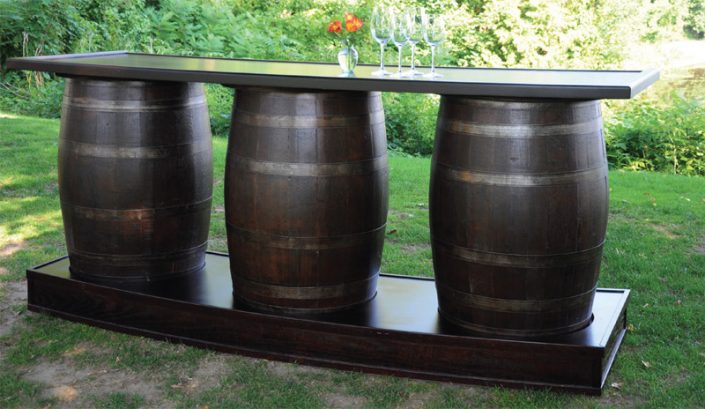 Whiskey Barrel Table